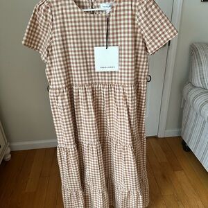 Tradlands Gingham Tiered Dress